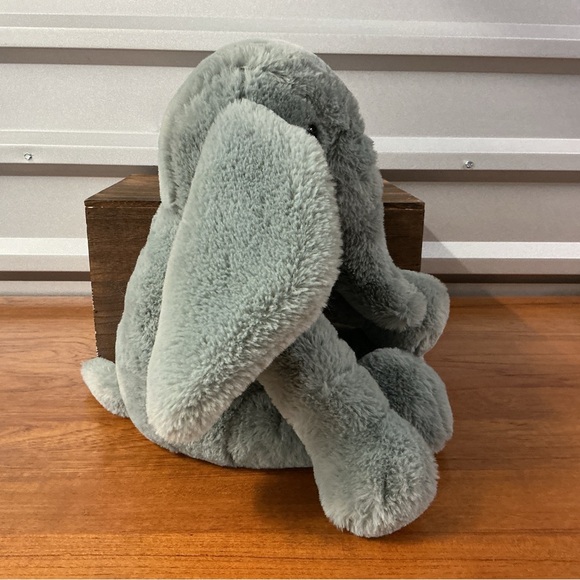 2019 Animal Adventure Gray Floppy Ear Elephant Plush Stuffed Animal 12” - Picture 2 of 9